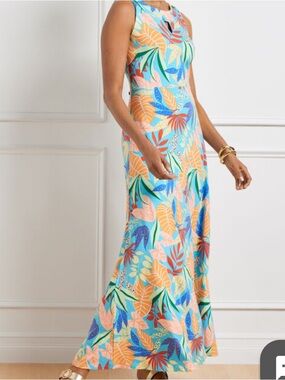 sachin and babi light blue dress SHEIN SXY Plus Split Thigh Cami Dress main image 0
